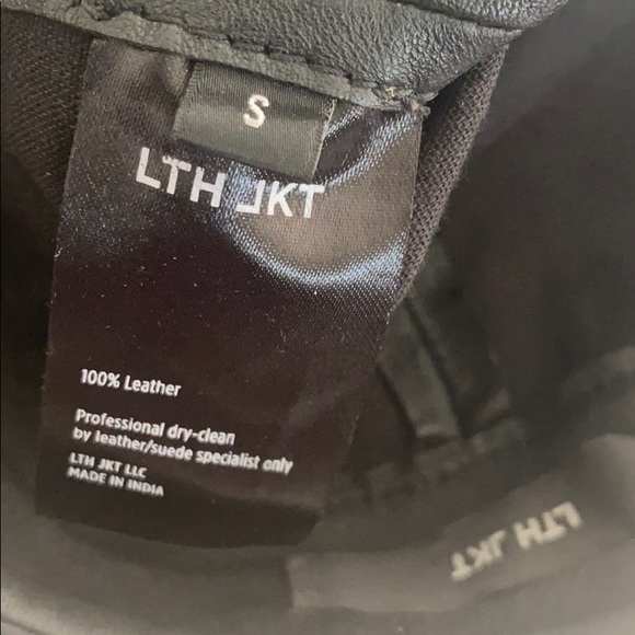 LTH JKT Aya Leather Bike Short in Black s - Picture 6 of 9